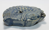 A Korean late 19th Century blue glazed water dropper. - asianartlondon