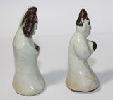 A pair of Korean porcelain miniature figures. - asianartlondon